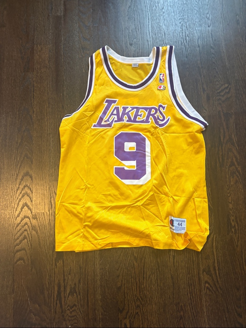 Nick Van Exel Lakers #9 jersey